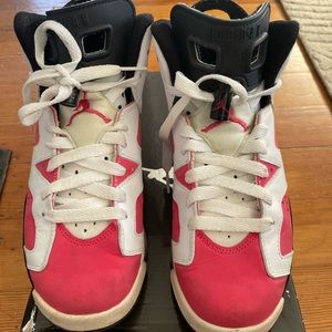 Air Jordan 6 Retro GS white/Coral Rose/Black